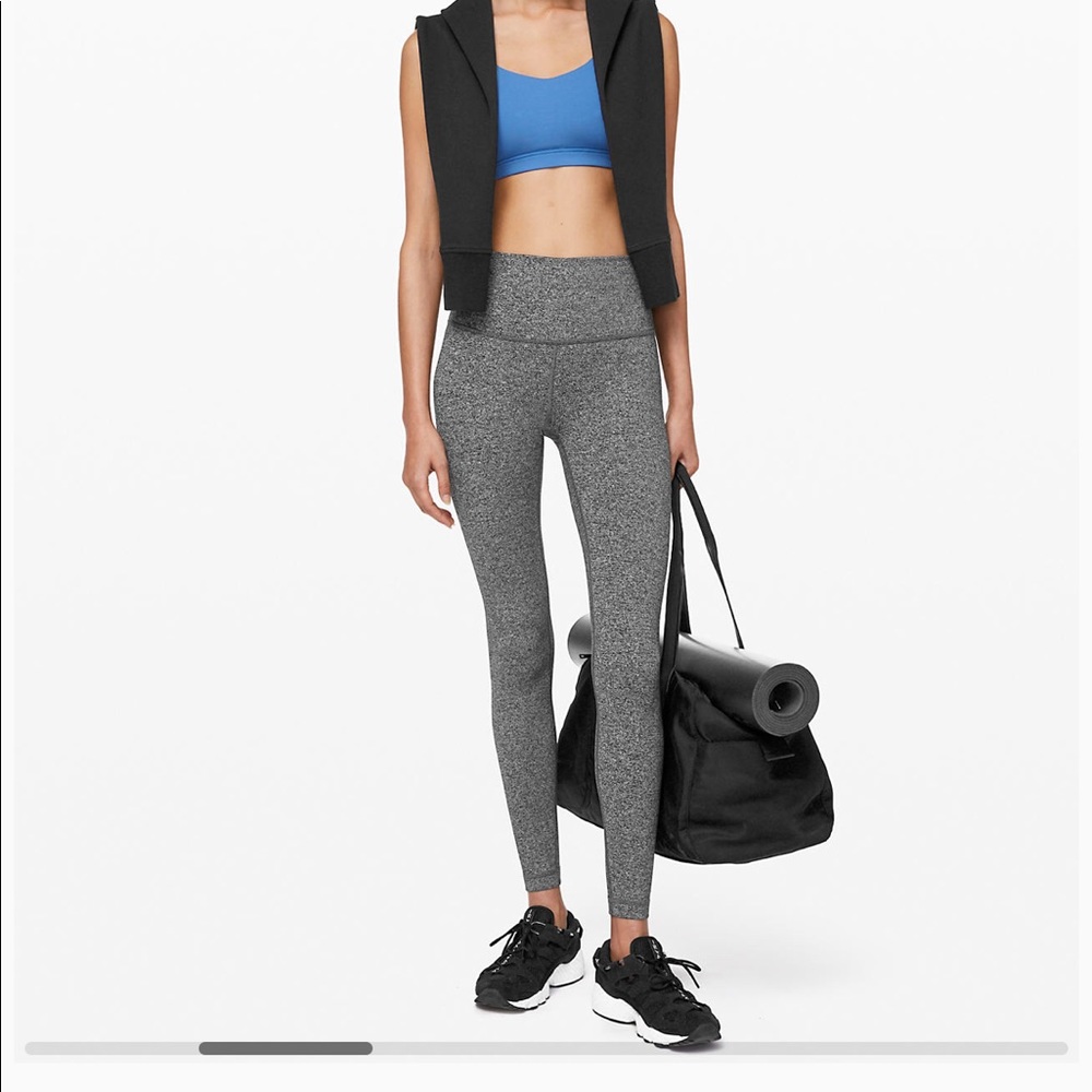 Lululemon WunderUnder Luon “Heathered Black”